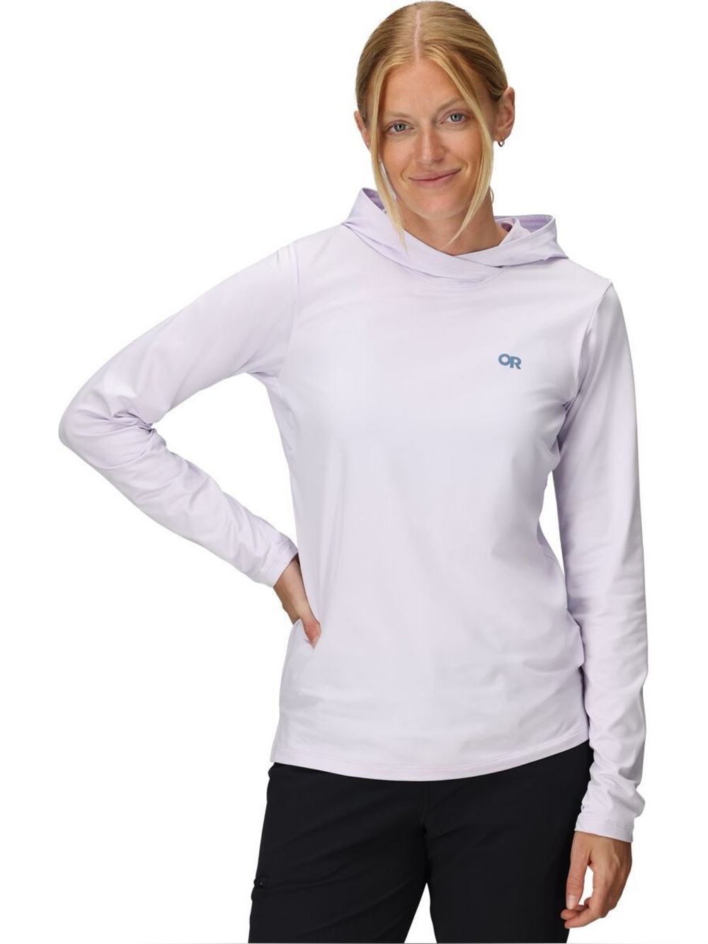 Women's ActiveIce Spectrum Sun Hoodie - Titanium Color, Size Small